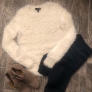 NWT Banana Republic fuzzy crew neck sweater